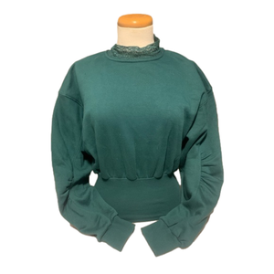 Missguided Sinched Crewneck with Lace Detail